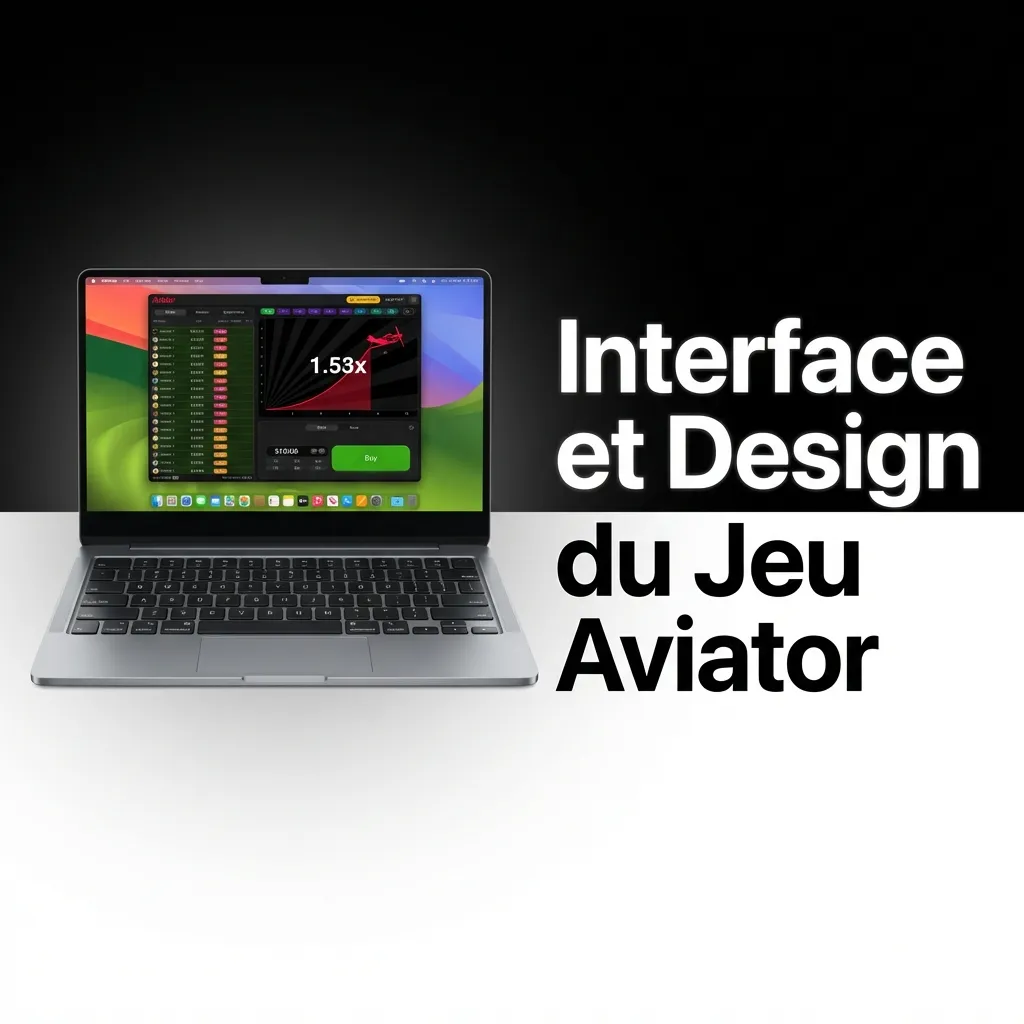Interface sombre du jeu Aviator affichant la zone de vol, le panneau de paris et l'historique des tours.
