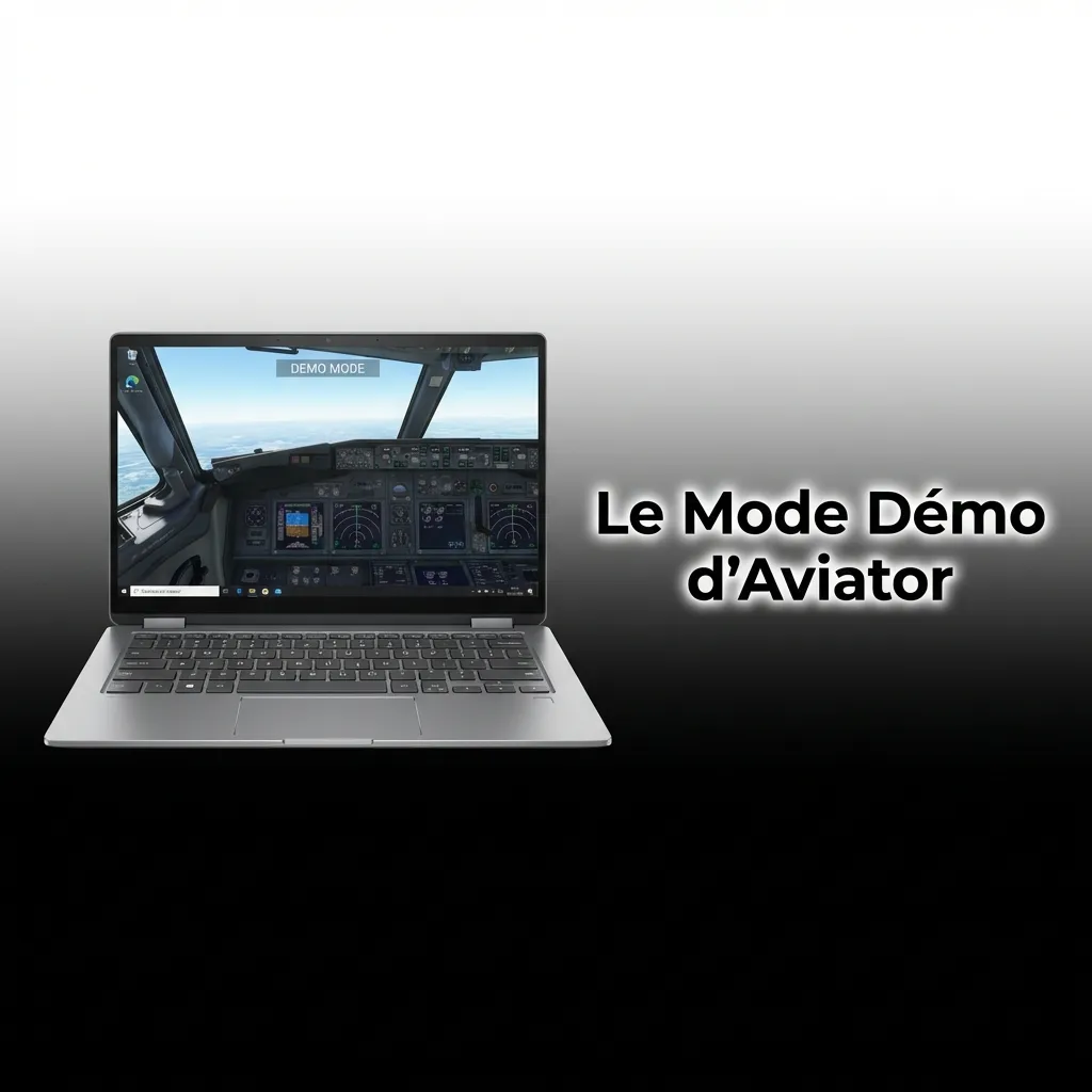 Interface du jeu Aviator en mode démo gratuit pour s'entraîner sans risque.