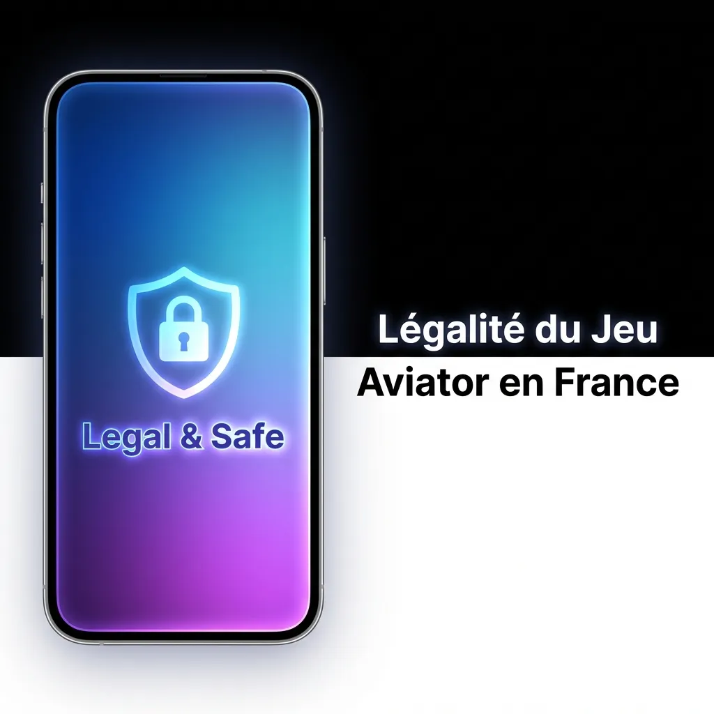 Illustration de la légalité et de la sécurité du jeu Aviator en France.