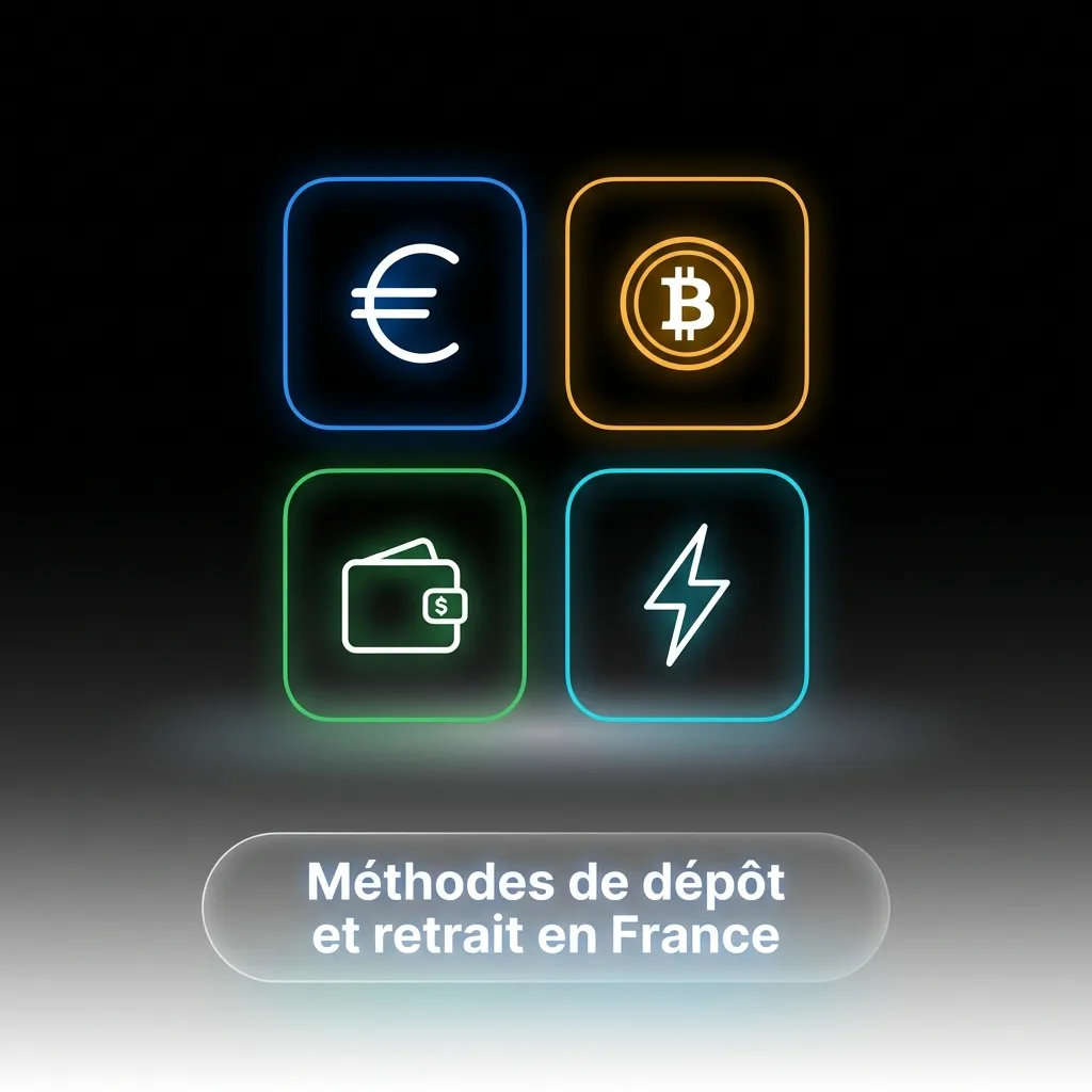 Méthodes de paiement en France : crypto, cartes bancaires et virements pour dépôts sécurisés.