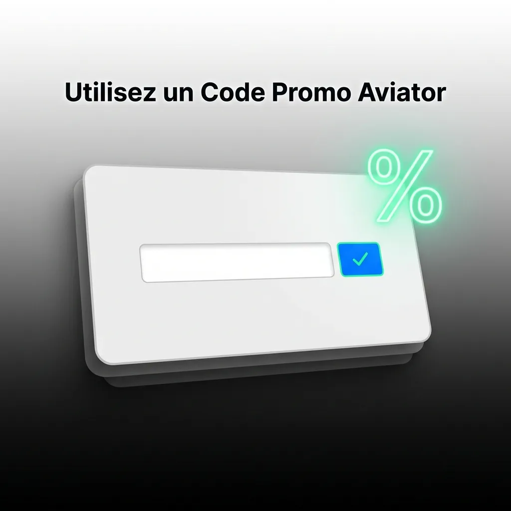 Saisie d'un code promo Aviator pour obtenir des bonus de jeu.